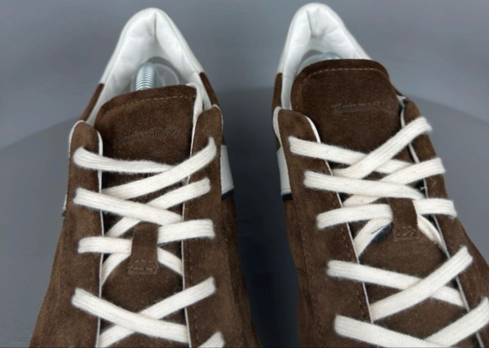 Sneakers de Lux Ermenegildo Zegna – Piele Întoarsă Maro 43,5