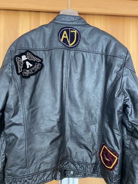 Geaca piele Armani Jeans