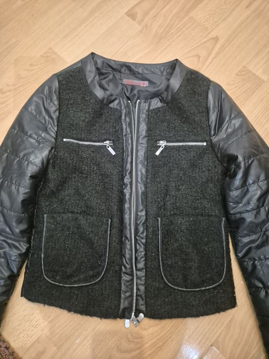 Дамско черно яке Soggo