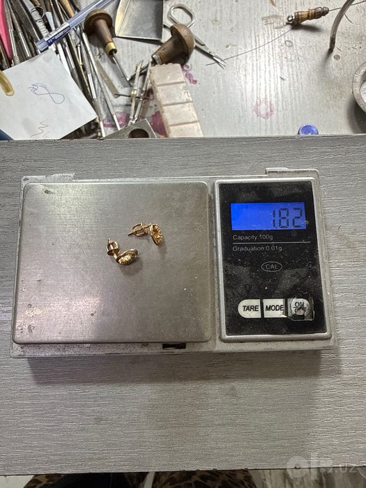 Золотые сережки 585 проба