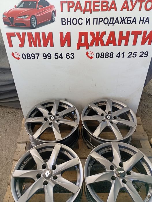 Топ състояние Pro line 17-5x114.3 ET40 7.5j Renault Megan GT Line