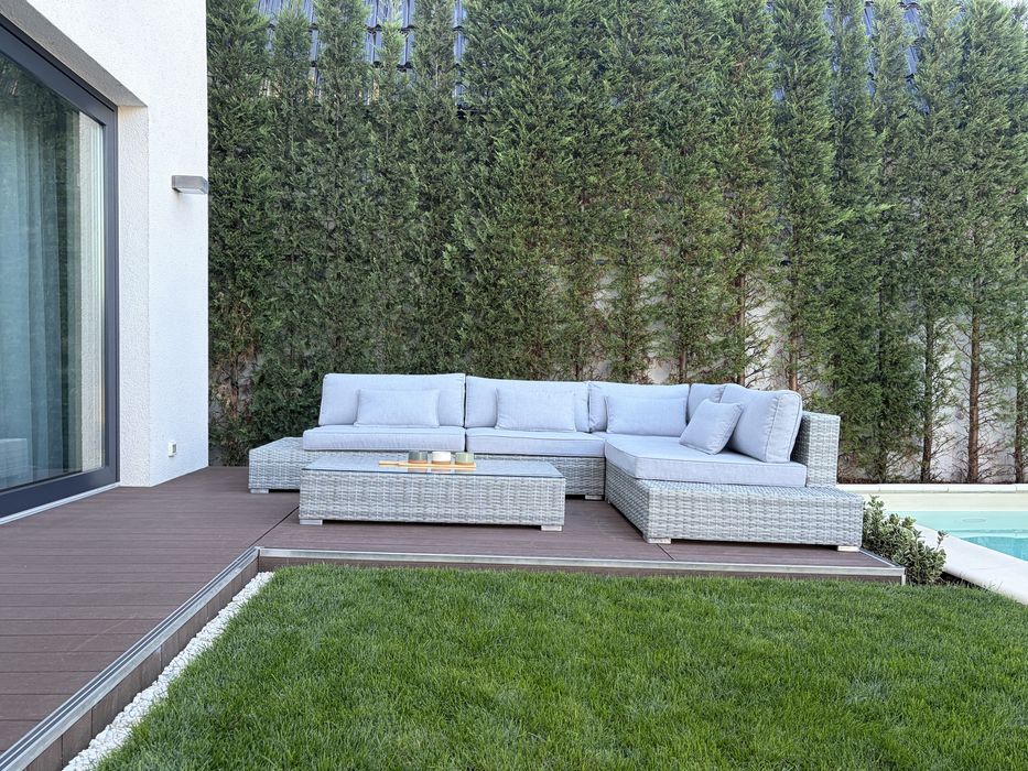 Set de grădină Paola (Loungegarnitur „Paola”), din colecția Bessagi Garden-ideal pentru terasă, balcon sau grădină - 2 canapele + măsuță.