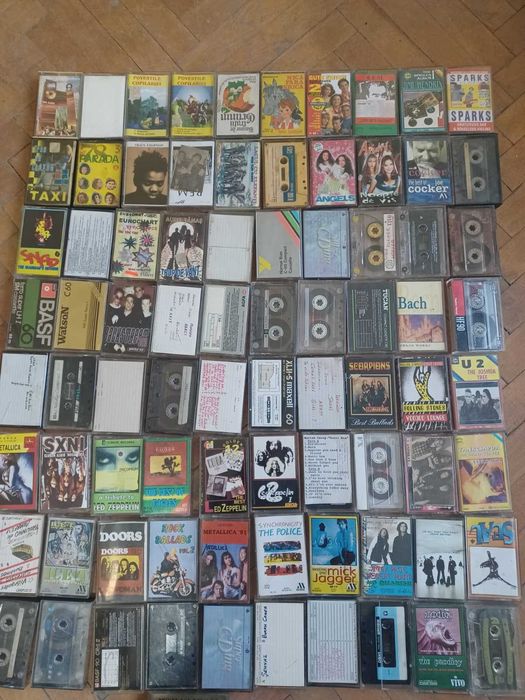 Lot casete audio 100 casete povesti, disco, rock .3,50 lei buc .