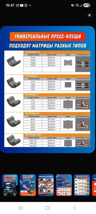 Пресс гидравлический для металлопластика, медных труб