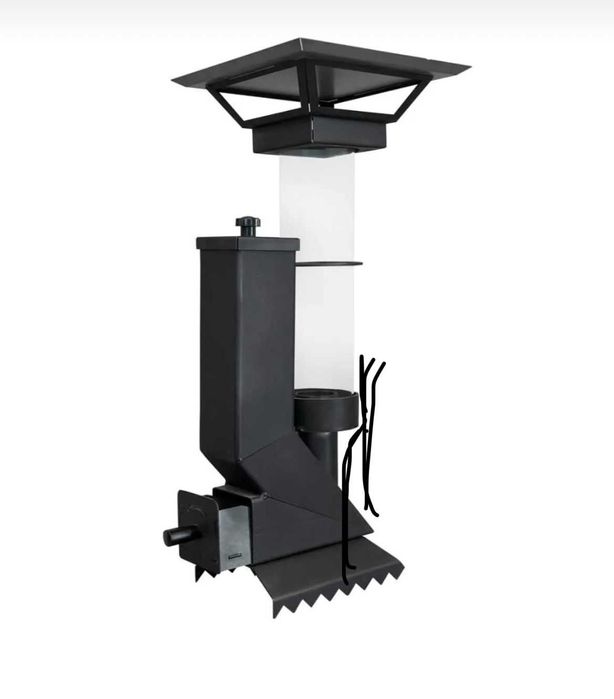 Печка на пелети без Дим