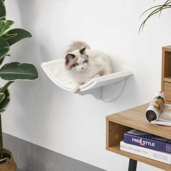 Котешко легло за монтаж на стена Pawhut
