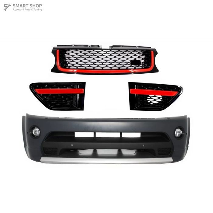 Ansamblu Bara fata si Grile Negru/Rosu Land Range Rover Sport L320 (20