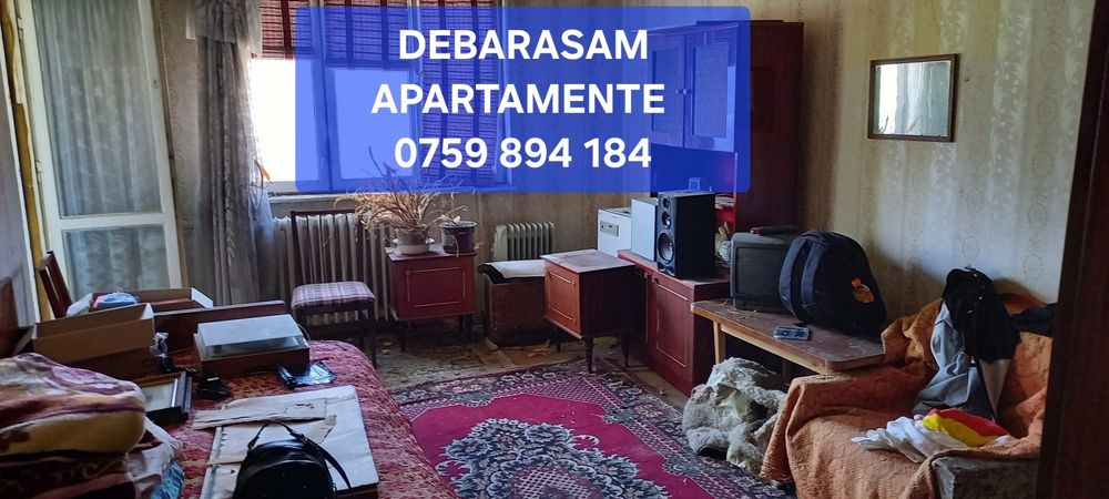 Debarasare apartamente, mobila veche, demolari,moloz