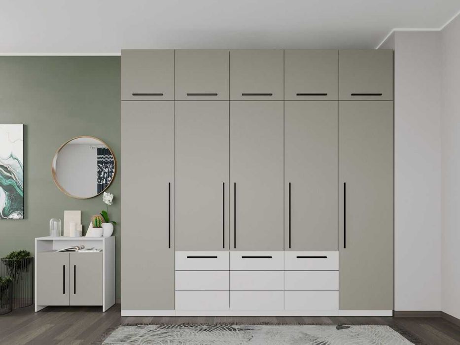 Set Mobila Dormitor Casmir / Alb Soares C30 - Transport Gratuit