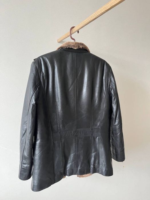 Зимняя кожанная куртка