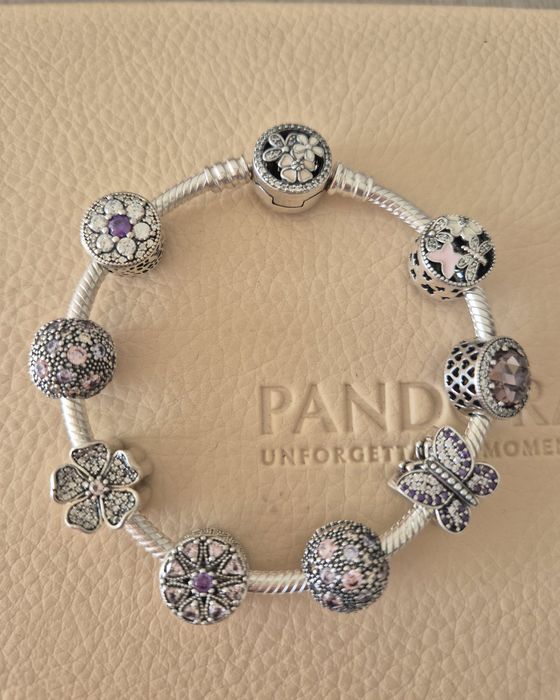 Bratara originala Pandora cu talismane