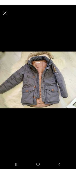 Детска зимна парка HM размер 8-9 години