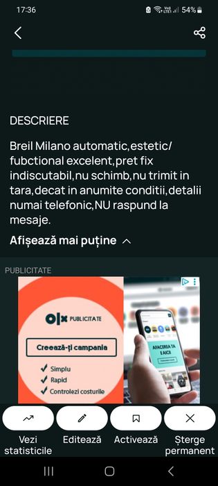 Ceas Breil Milano automatic