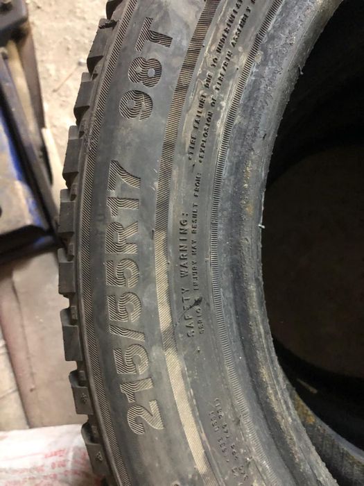 Зимние шины 215/ 55 R17 б/у triangle