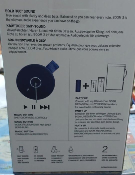Ultimate Ears Boom 3 Bluetooth
