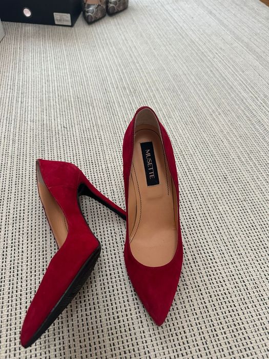 Pantofi Musette piele intoarsa