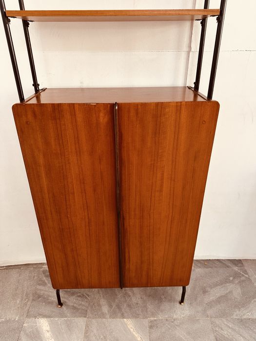 Винтидж италиански шкаф с етажерка – Mid Century (1960-те)
