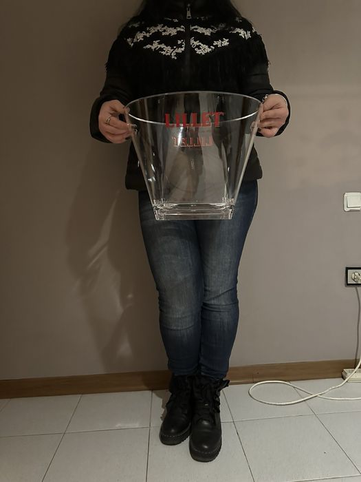 Шампаниера / купа с дръжки дебел плексиглас НОВИ Lehmann Design