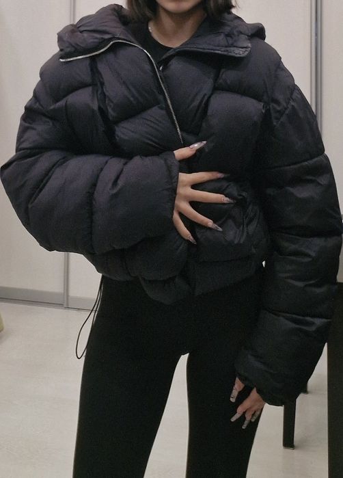 Дебело зимно яке в черно