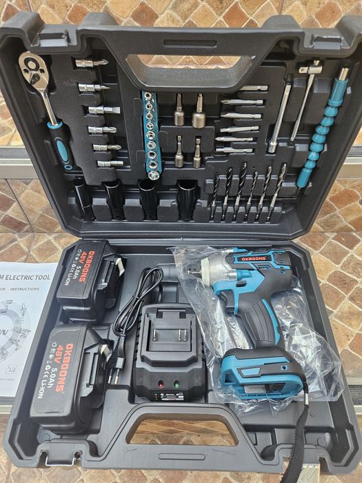 Set Profesional Masina de Impact, 48V cu 2 Acumulatori 5Ah