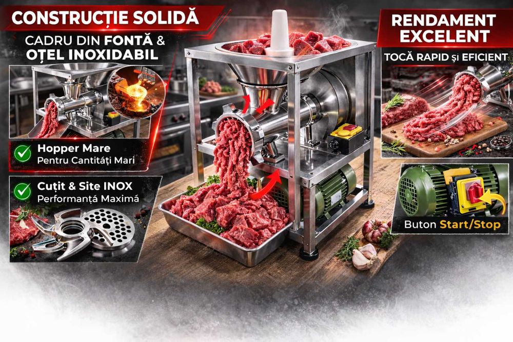 Masina tocat carne FONTA Profesionala – Putere si Durabilitate Maxima