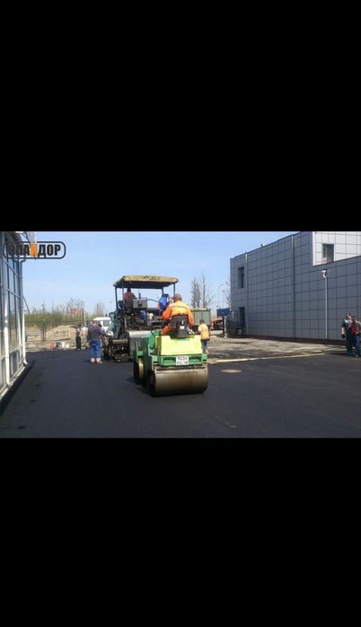 Асфальтирование.Бручатка.Бардюры.Газоны.