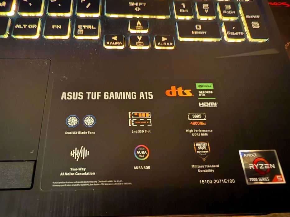 Laptop TUF Gaming A15DTS