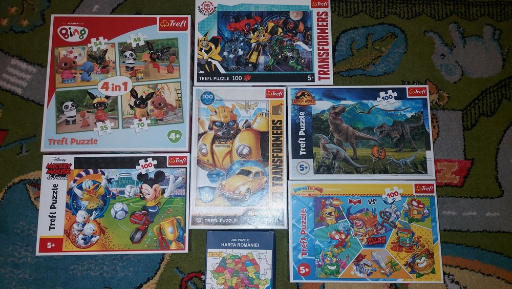 Lot puzzle  seturile contin toate piesele.