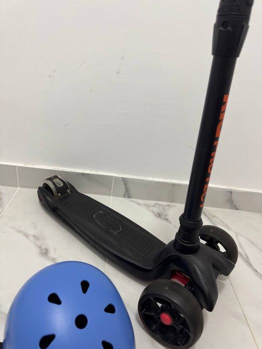 trotinetă pentru copii KidProtect + Casca protectie 3-7 ani
