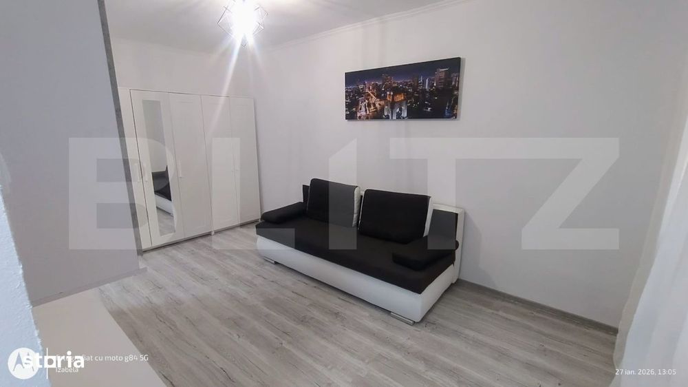 Garsoniera recent renovata - 24 mp, parter