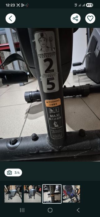 Bicicleta pliabila fitness exerciții