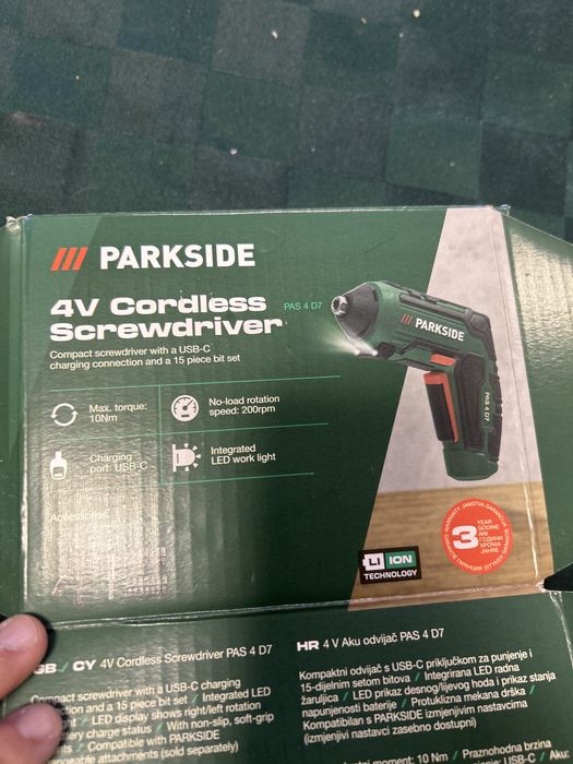 Акумулаторна отвертка parkside