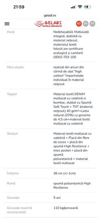 Pat copii 90 x 190 + saltea premium denim pocket