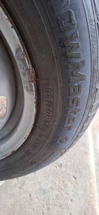 Vănd 4 roti cu jenti de iarna SnowMaster 2(folosite o iarna) 165/70R14