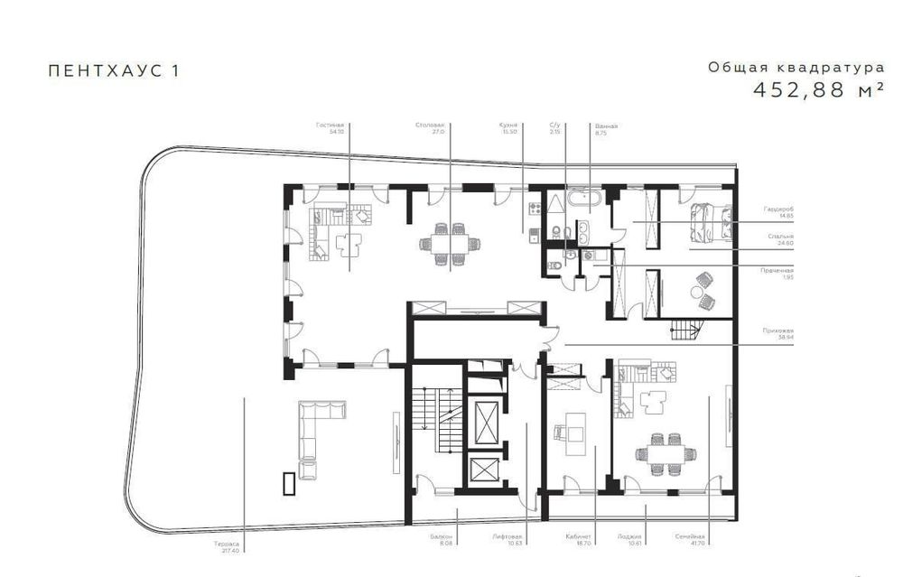 Продаётся 9ком ЖК Infinity 667м2 ор-р: Ул.Садык Азимова, Эфенди