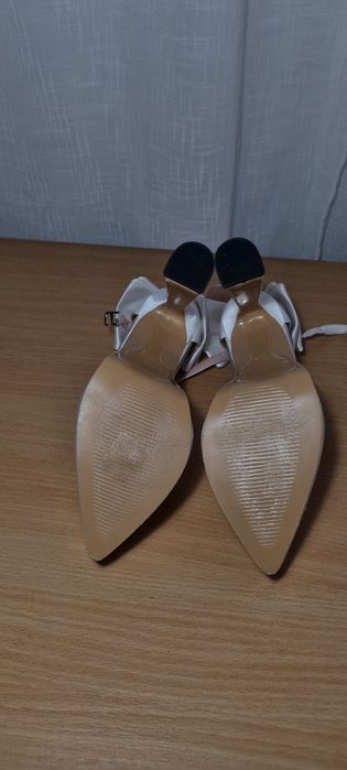 Pantofi eleganți de mireasă / nuntă cu fundă și platformă Shein - Mărimea 36 (Noi)