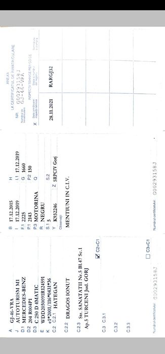 Compresor airmatic Mercedes c 250