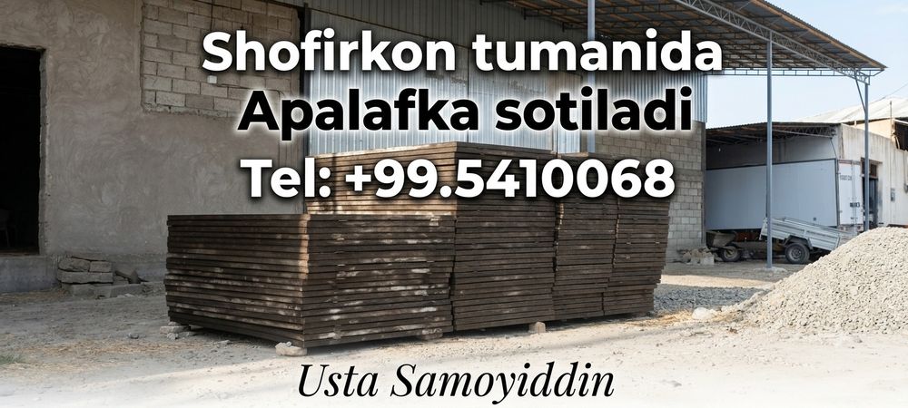 Shofirkon Tumanida Apalafka sotiladi xolati yaxshi