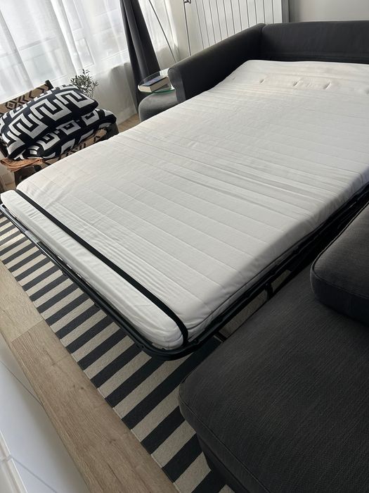 триместен диван, с лежанка и табуретка с ракла  IKEA GRONLID