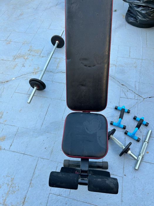 Banca fitnes,haltera,greutati,,gantere