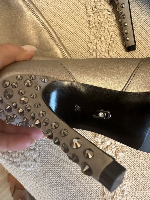 Ghete piele aurii Liu Jo LJ