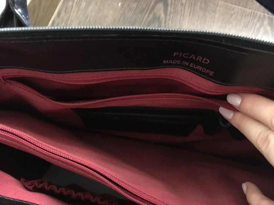 Сумка Picard кожа, черная.