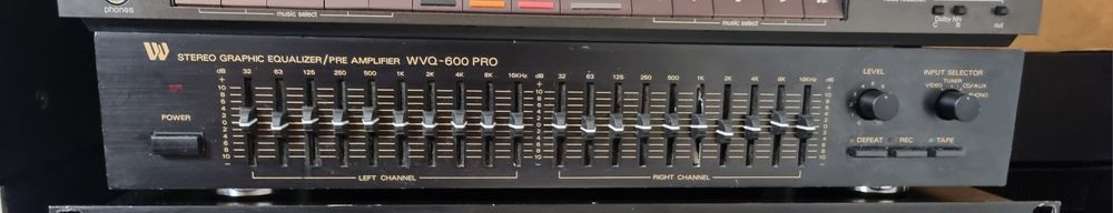 Egalizator/ preamplificator Wangine,2×10 benzi,întrare phono,