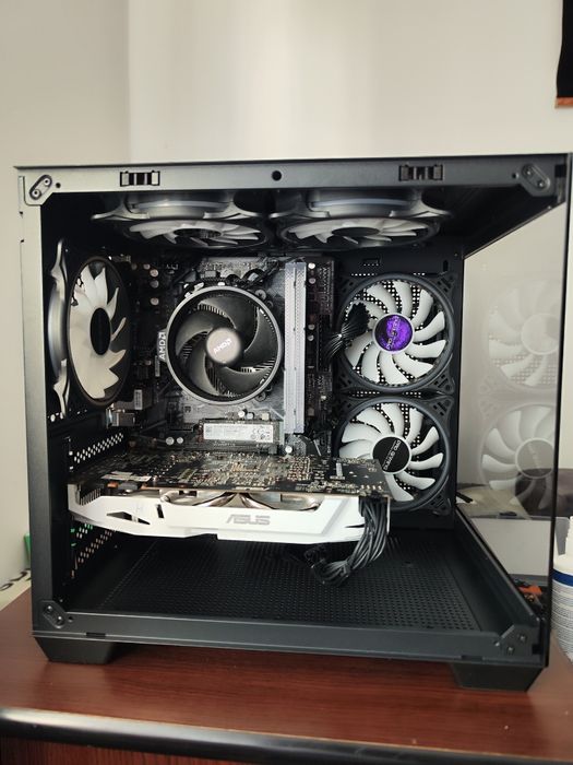 PC LITE GAMING,AMD 5 3600,GTX 1050ti,16gb RAM ARGB,512 m.2