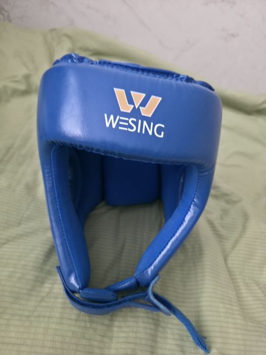 синий боксерский шлем Wesing оригинал