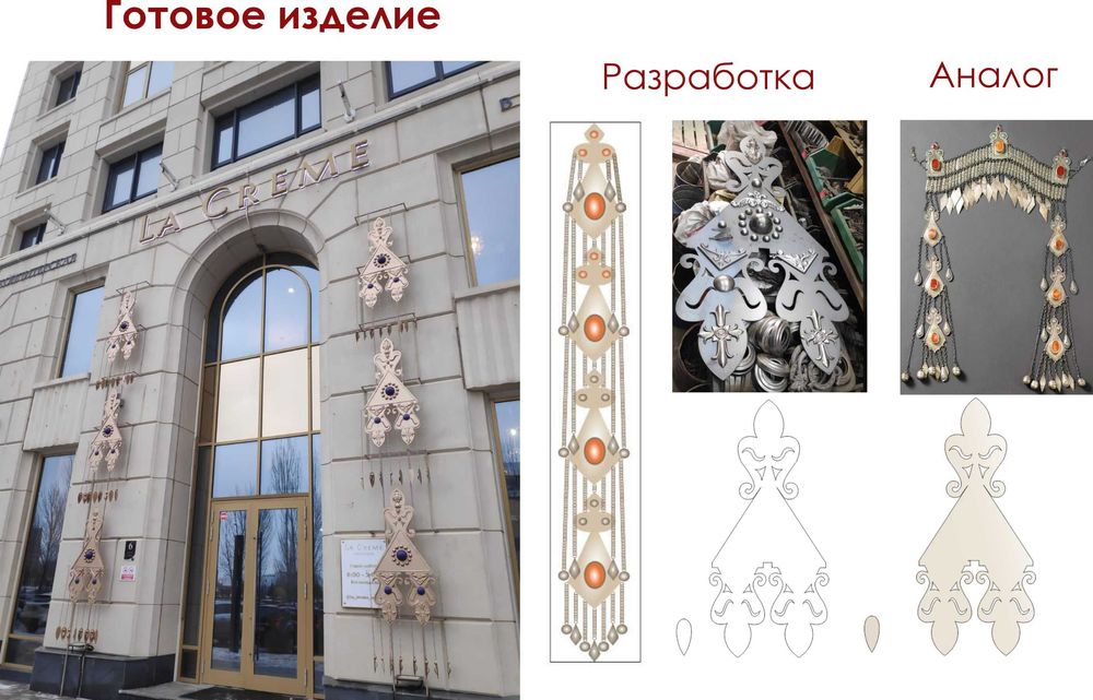 Дизайн в  современном казахском  стиле