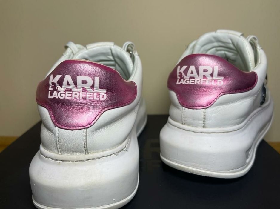 Vând adidas Karl Lagerfeld White LTHR W/Pink