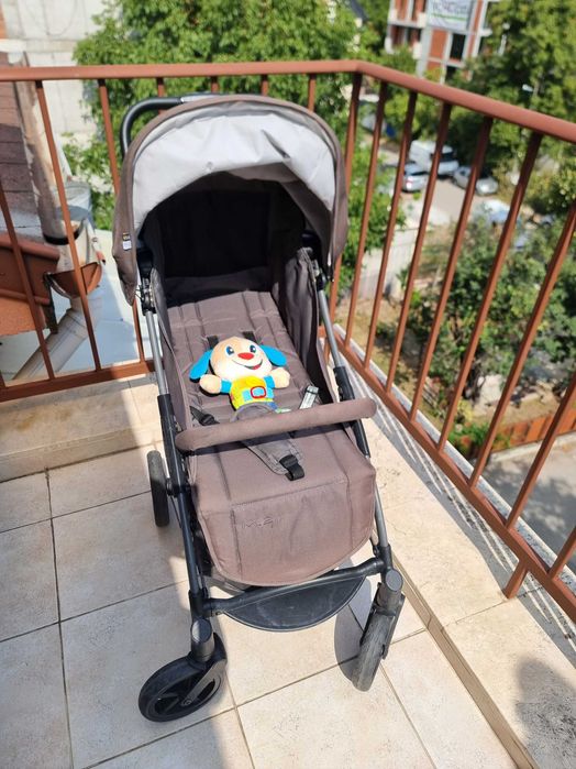 Сгъваема бебешка количка Mast M2x, Сива