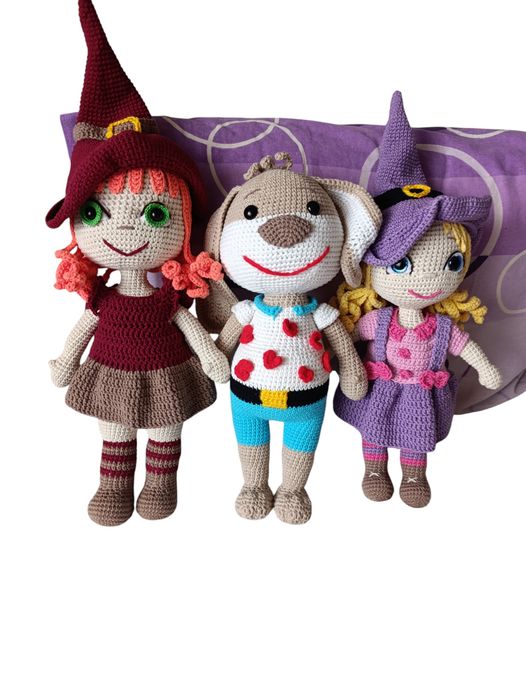 Татти и Мисифу - плетени играчки