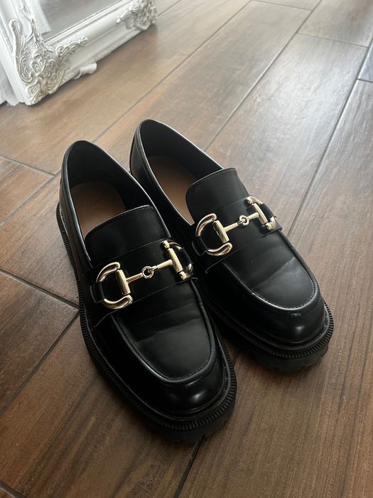 Лоуфъри с масивна подметка H&M | Black loafers H&M